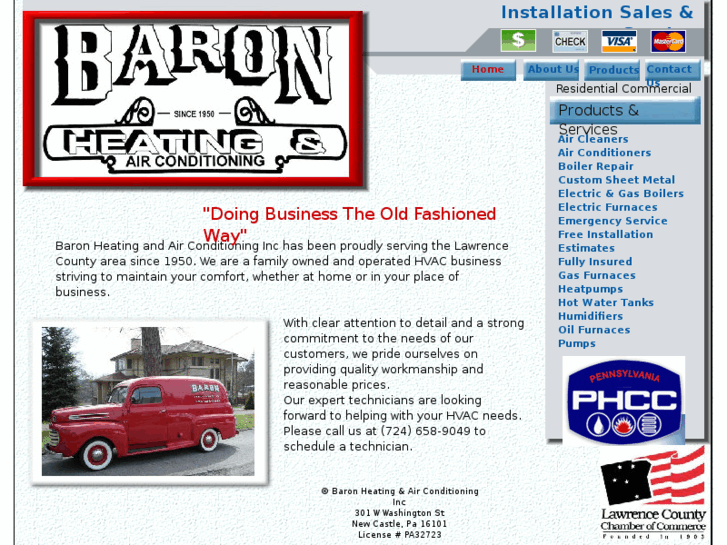 www.baronheatingandair.com