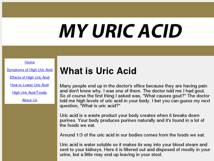 www.myuricacid.com