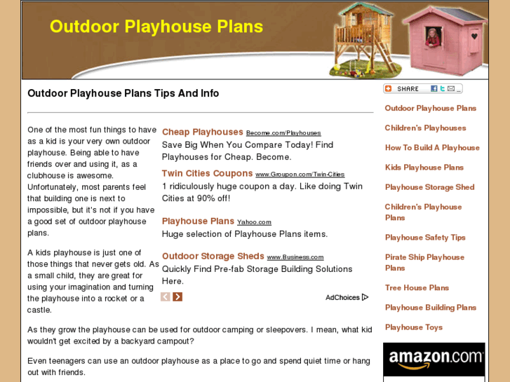 www.outdoorplayhouseplans.com