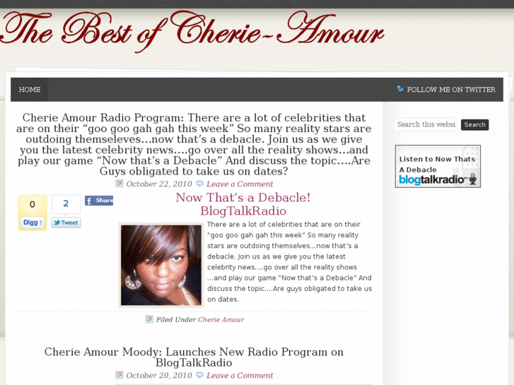 www.thebestofcherieamour.com