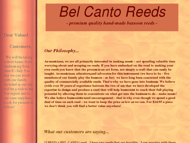 www.belcantoreeds.com