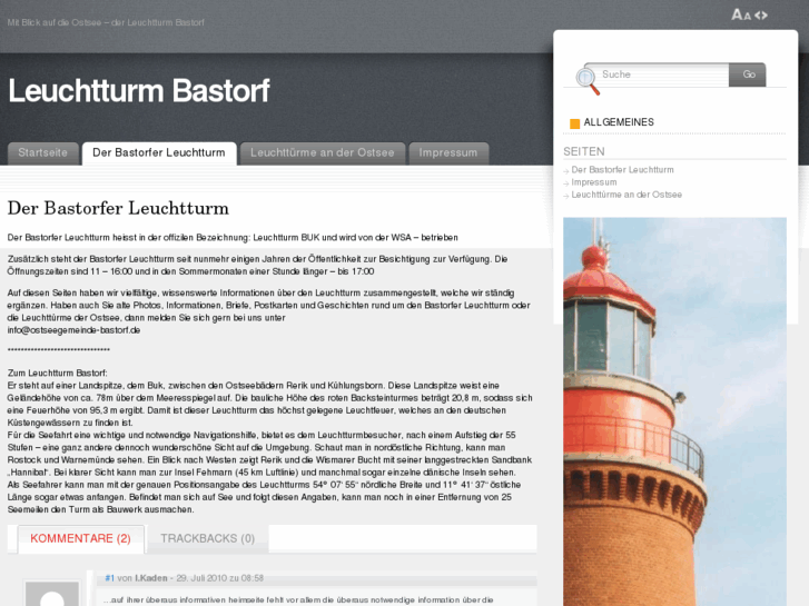 www.leuchtturm-bastorf.de