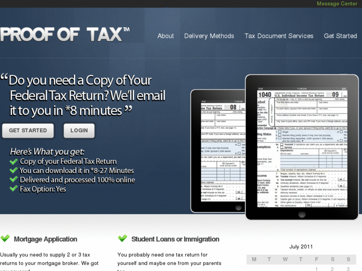 www.proofoftax.com