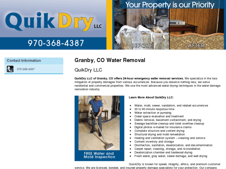 www.quikdrywaterremoval.com