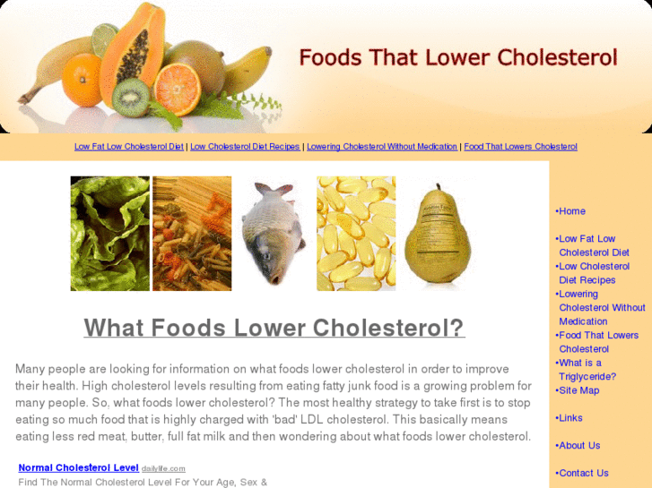 www.whatfoodslowercholesterol.com