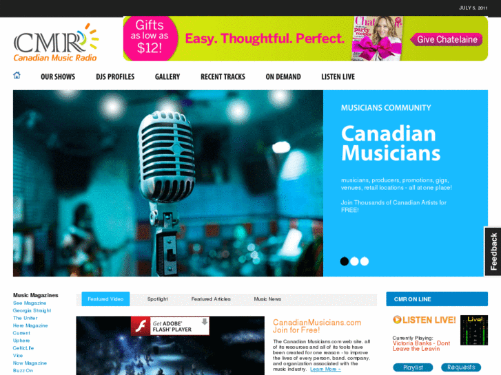 www.canadianmusicradio.com