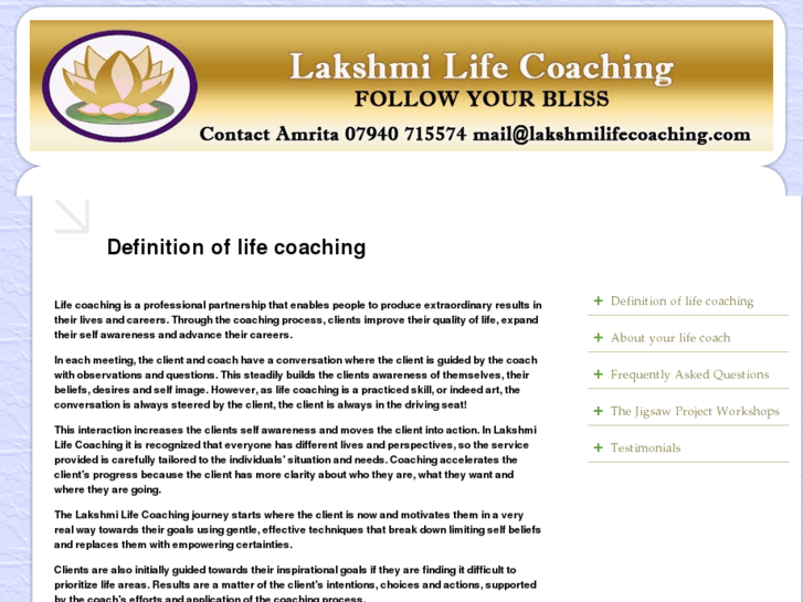 www.lakshmilifecoaching.com