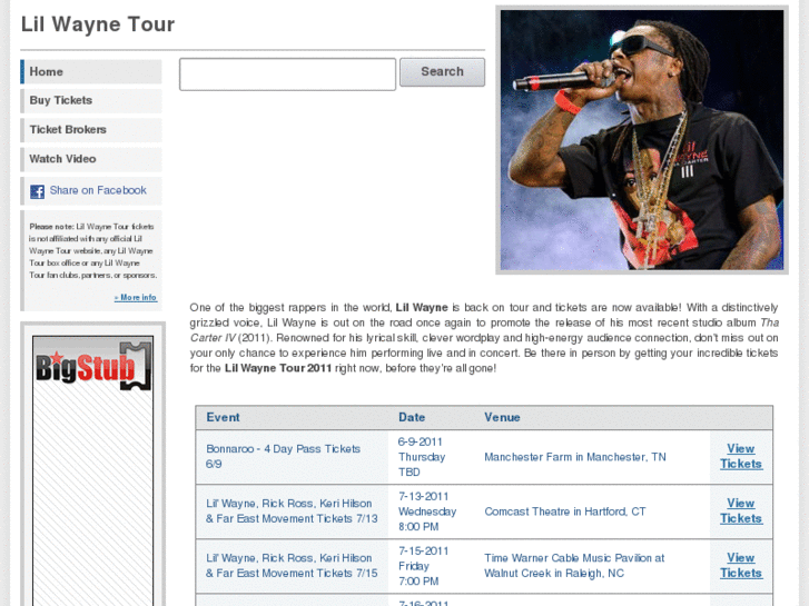 www.lilwaynetour.org