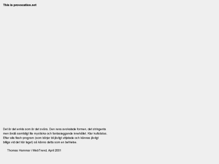 www.provocation.net
