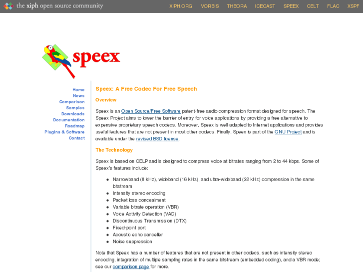 www.speex.org