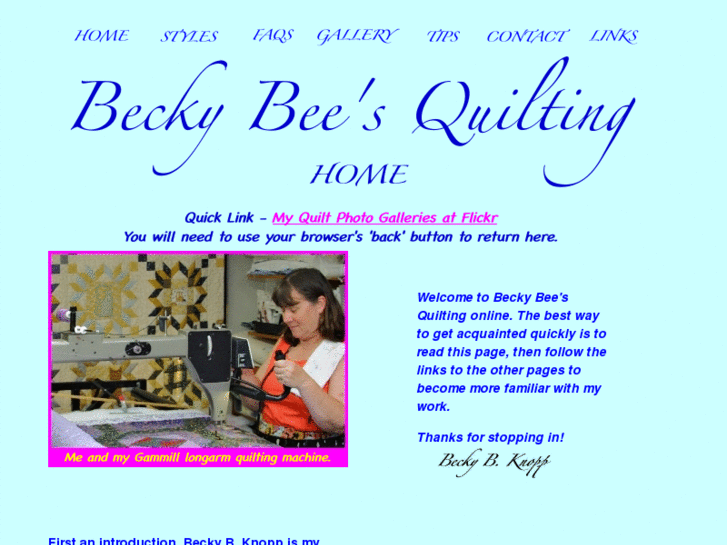 www.beckybeesquilting.com