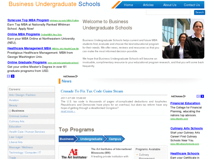 www.businessundergraduateschools.com