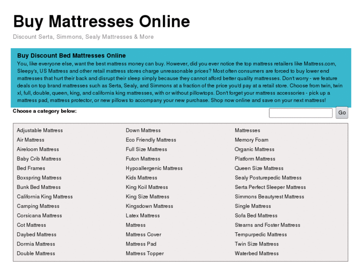 www.buymattresses.biz