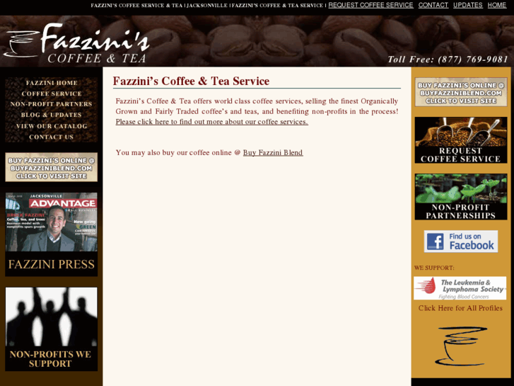 www.fazziniscoffeeandtea.com