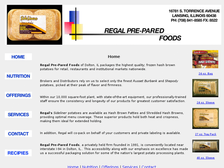 www.regalpreparedfoods.com