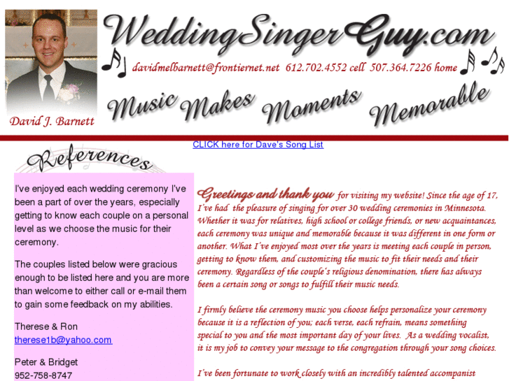 www.weddingsingerguy.com