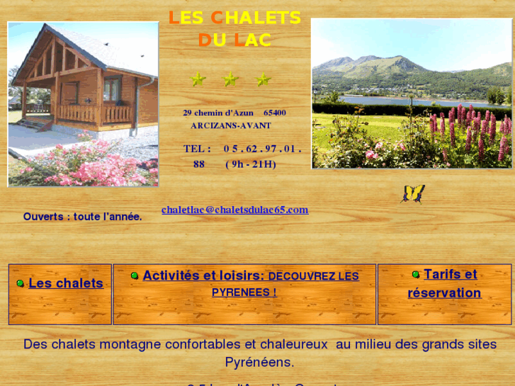 www.chaletsdulac65.com