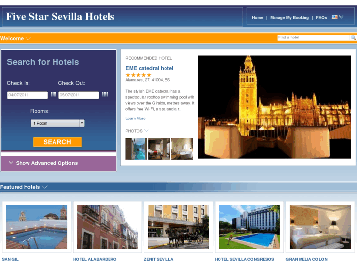 www.fivestarsevillahotels.com