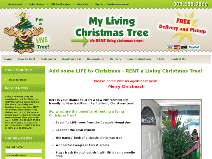 www.mylivingchristmastree.com