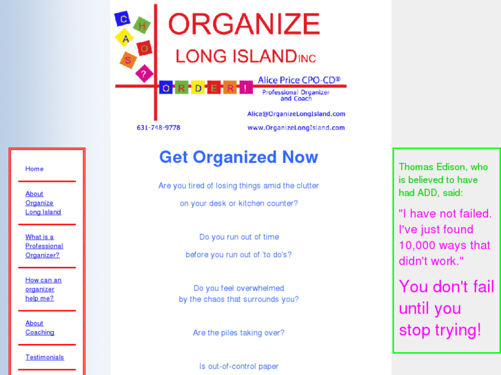 www.organizelongisland.com