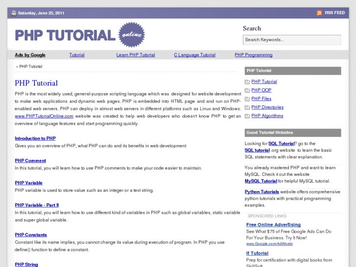 www.phptutorialonline.com