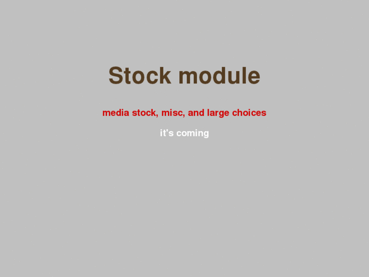 www.stockmodule.com