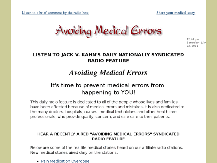 www.avoidingmedicalerrors.com