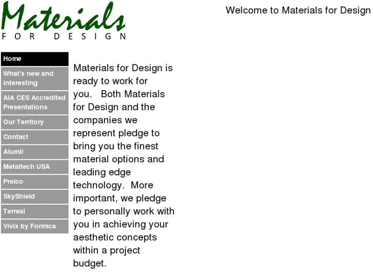 www.materialsfordesigninc.com