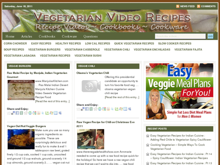 www.vegetarianvideorecipes.com