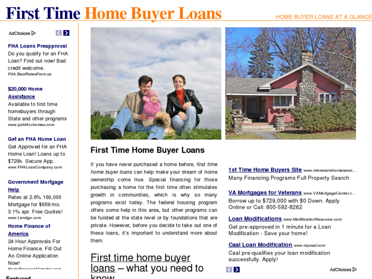 www.firsttime-homebuyer-loans.com