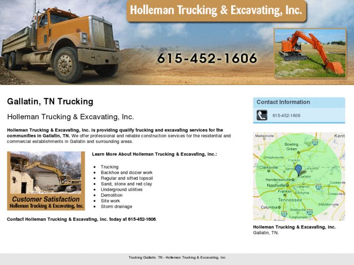 www.hollemantruckingandexcavating.net