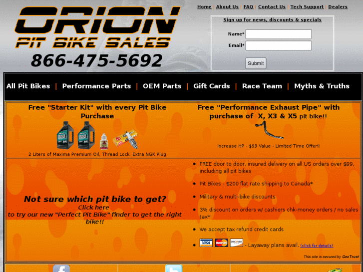 www.orionpitbikesales.com