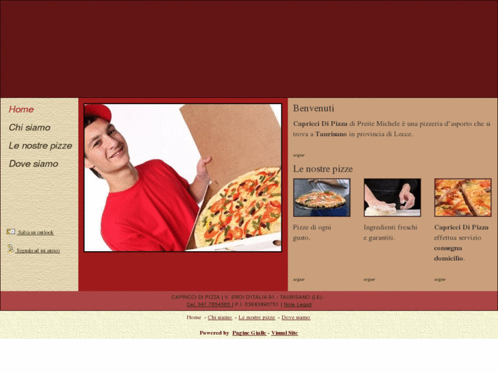 www.pizzeriacapriccidipizza.com