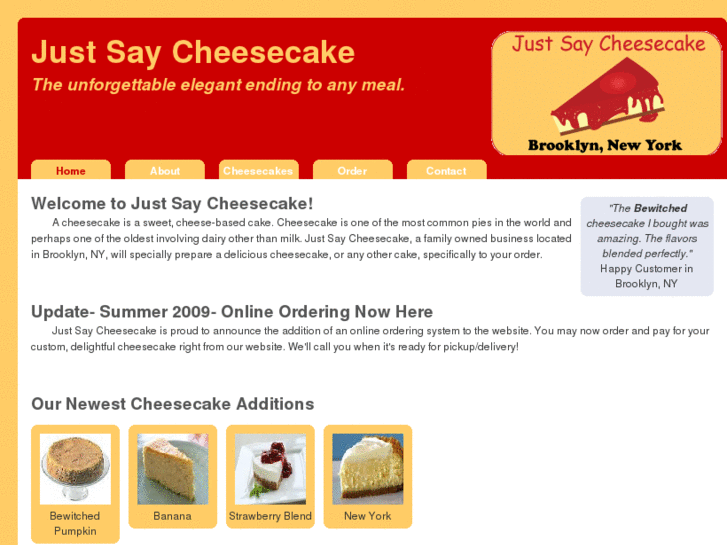 www.justsaycheesecakenewyork.com