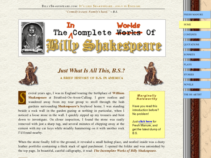 www.billyshakespeare.com