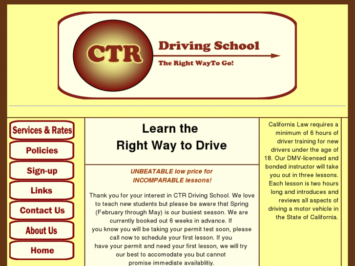 www.ctrdrivingschool.com