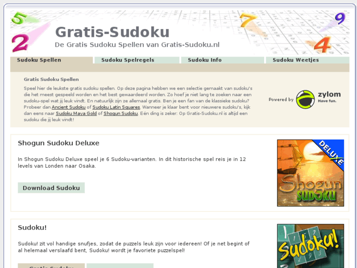 www.gratis-sudoku.nl