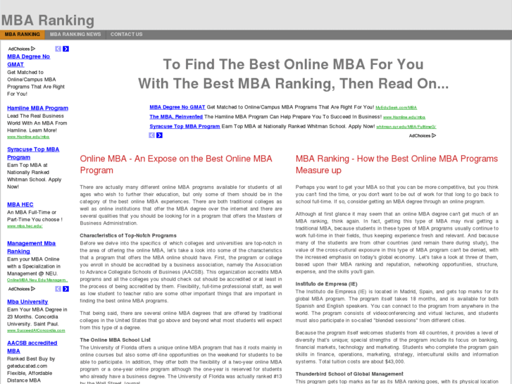 www.mba-ranking.net