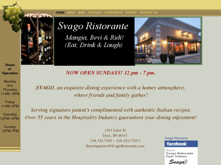 www.svagoristorante.com