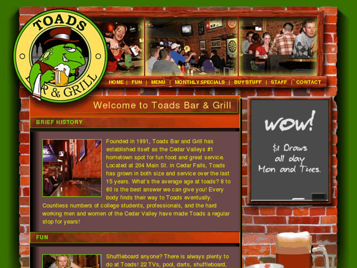 www.toadsbarandgrill.com