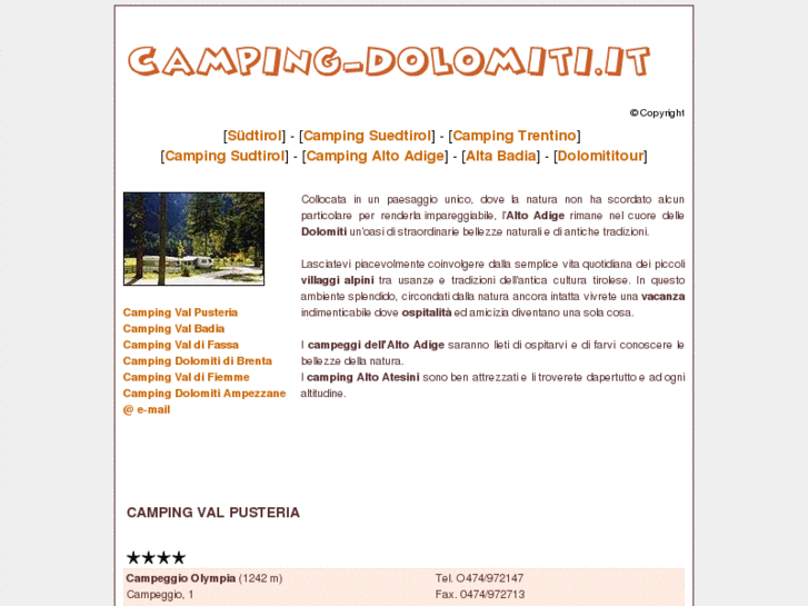 www.camping-dolomiti.it