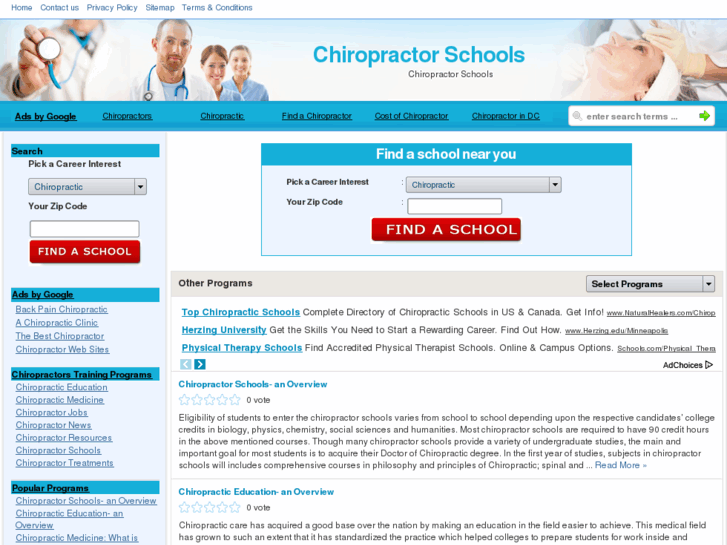 www.chiropractorschools.net