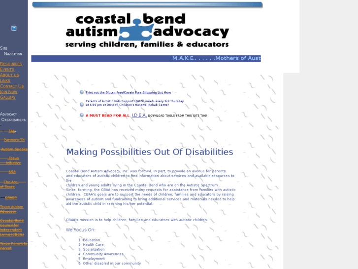 www.coastalbendautismadvocacy.org