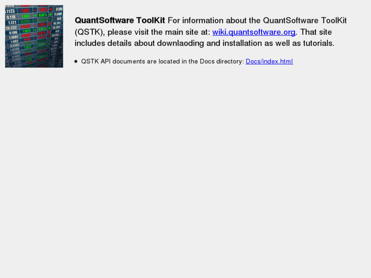 www.quantsoftware.org