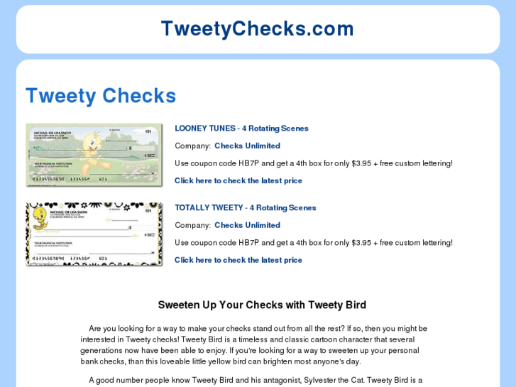 www.tweetychecks.com