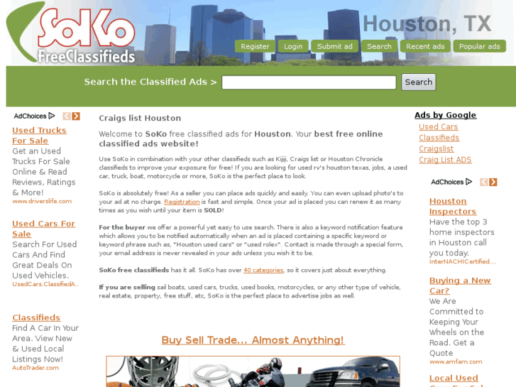 www.used-houston-classifieds.com