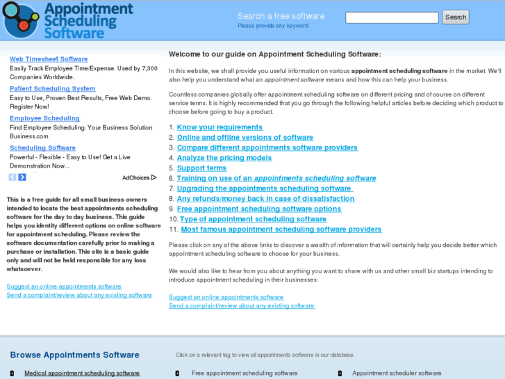 www.appointmentschedulingsoftware.info