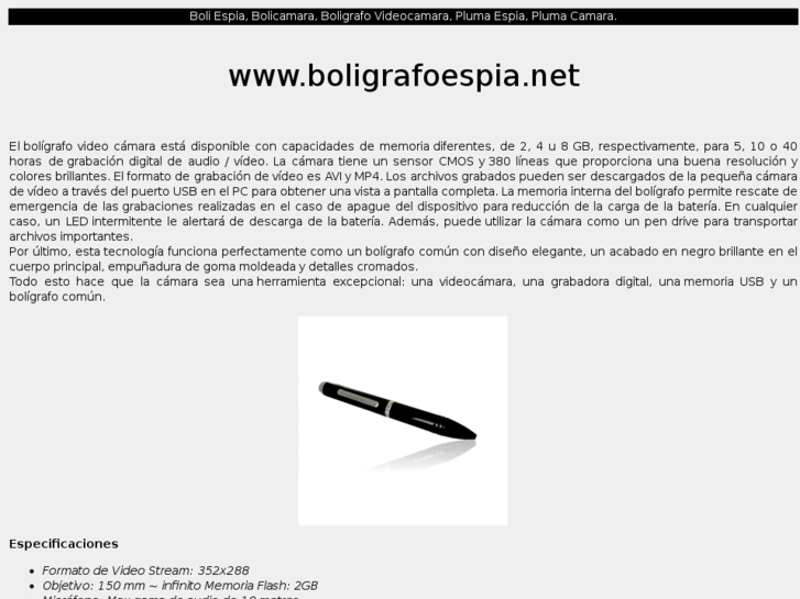 www.boligrafoespia.net