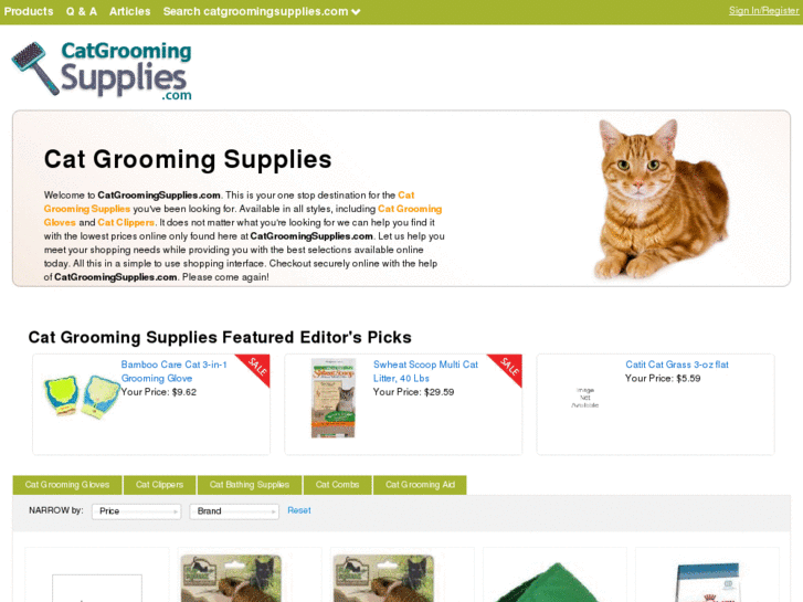 www.catgroomingsupplies.com