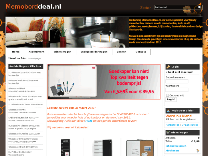 www.memoborddeal.nl